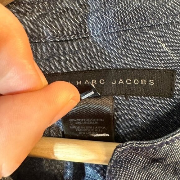 Marc by Marc Jacobs - Denim Dress w/ Ruffles size 8 - Picture 5 of 11